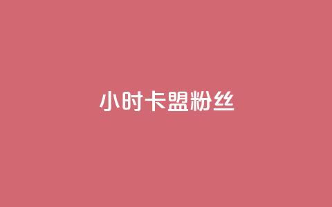 24小时卡盟粉丝 - 提升24小时卡盟粉丝数量的最佳策略! 第1张 24小时卡盟粉丝 - 提升24小时卡盟粉丝数量的最佳策略! 第1张