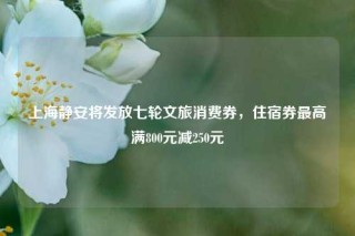 上海静安将发放七轮文旅消费券，住宿券最高满800元减250元