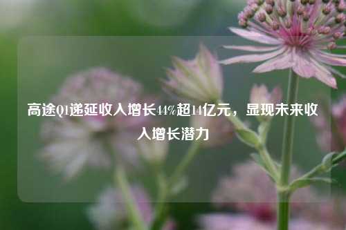 高途Q1递延收入增长44%超14亿元，显现未来收入增长潜力  第1张