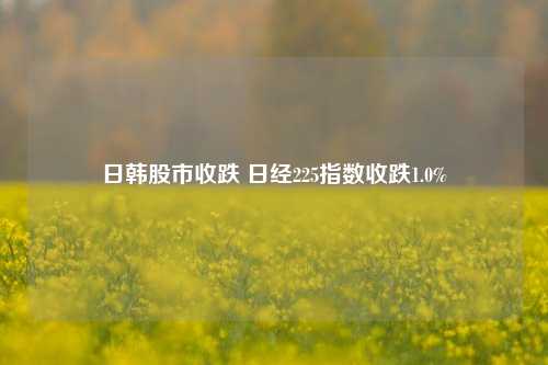 日韩股市收跌 日经225指数收跌1.0%  第1张