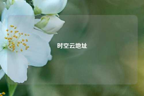 时空云地址  第1张