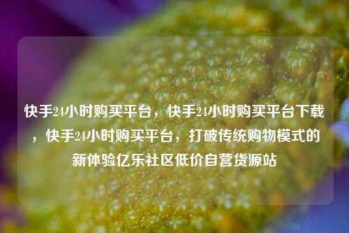 快手24小时购买平台	，快手24小时购买平台下载，快手24小时购买平台，打破传统购物模式的新体验亿乐社区低价自营货源站  第1张