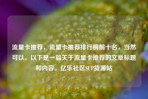 流量卡推荐	，流量卡推荐排行榜前十名，当然可以	。以下是一篇关于流量卡推荐的文章标题和内容。亿乐社区SUP货源站  第1张